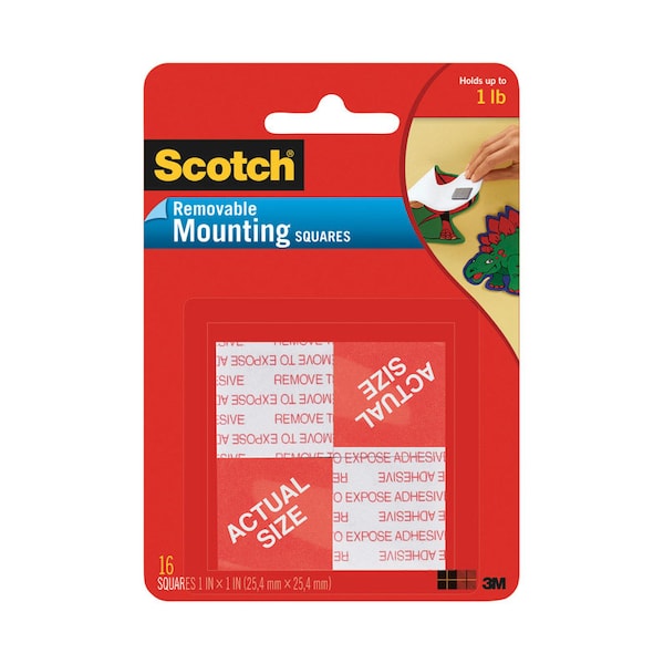 Scotch Scotch 0.7 in. L X .7 in. W Double-Sided Mounting Squares, PK16 108 - main